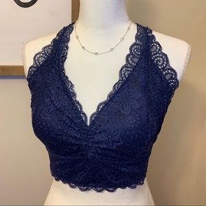 SOLD blue lace bralette